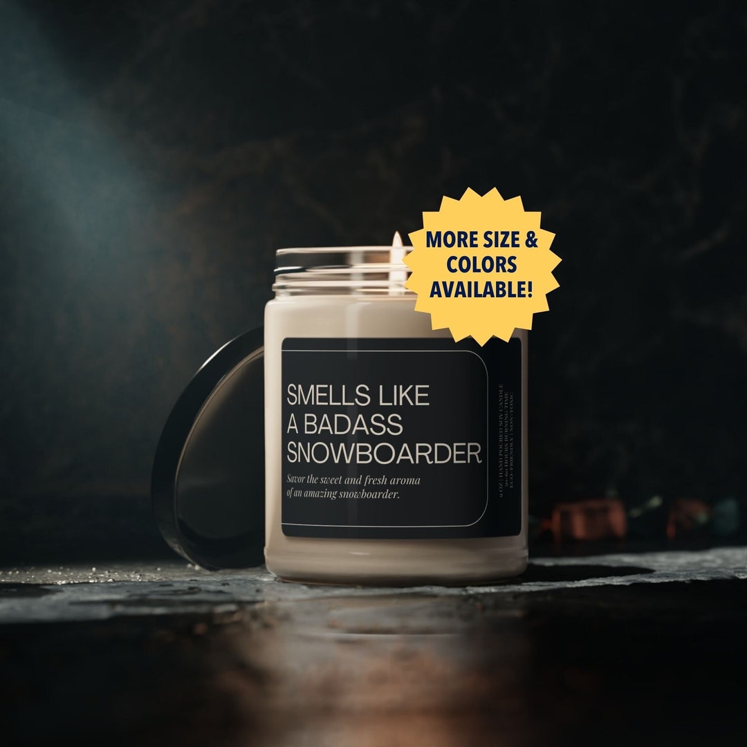 Skiing Ski Skier Gifts, Snowboarding Candle, Gift for Snowboarder