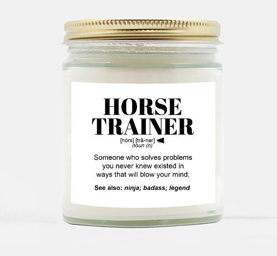 HORSE TRAINER Gifts L Funny Candle Gift for Women and Men L Etsy