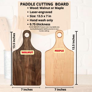 Tabla de cortar de nogal personalizada para bodas, receta para un matrimonio feliz, regalo de boda personalizado para parejas, idea de regalo de inauguración para recién casados. imagen 6