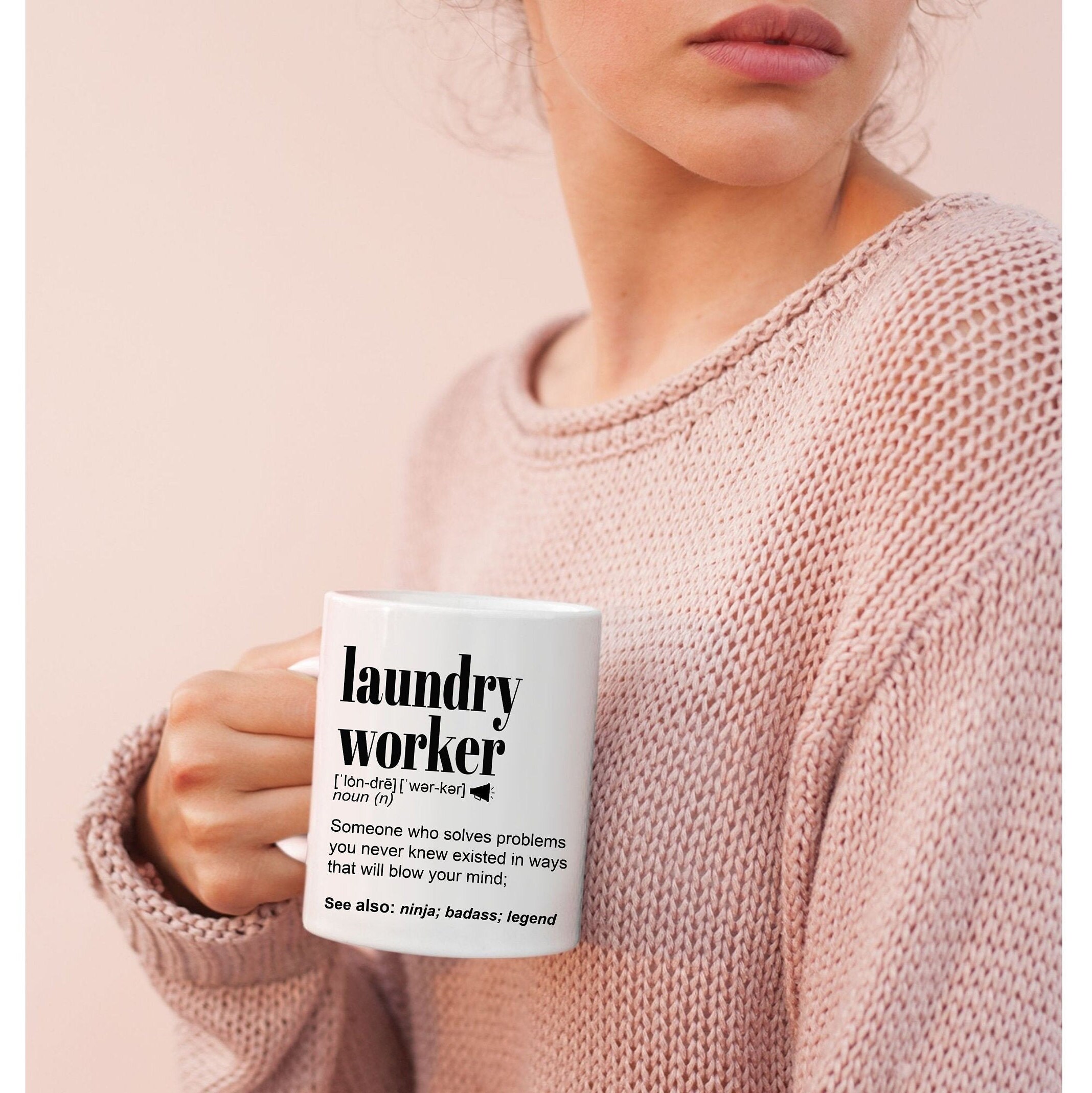 Funny Laundry Worker Gift Mug for Men and Women l For Etsy