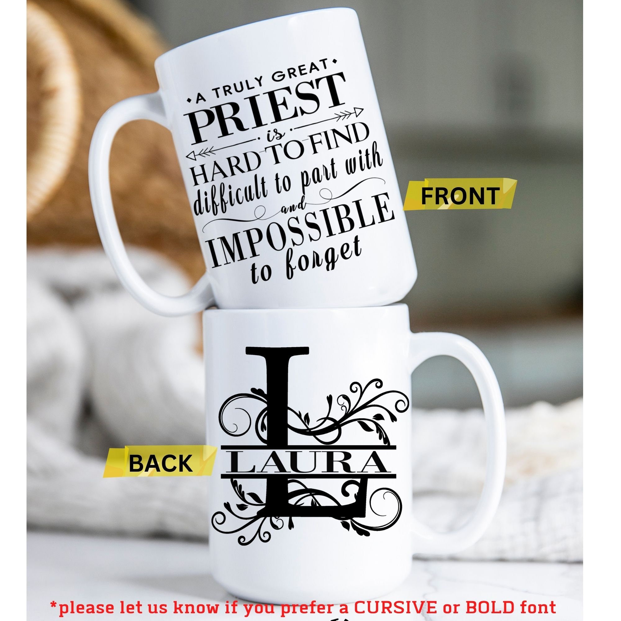 Priest Gift A Truly Great Priest Travel Mug Catholic Priest Gifts Personalized Mug for Priest Wedding Gift Priest Retirement Confirmation