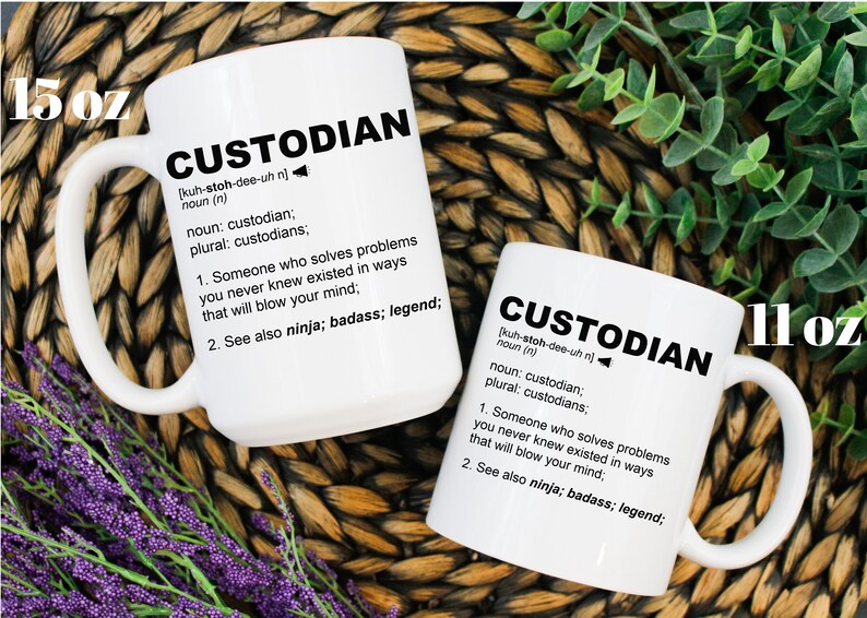 Custodian Gift Custodian Mug Gift For Custodian | Etsy