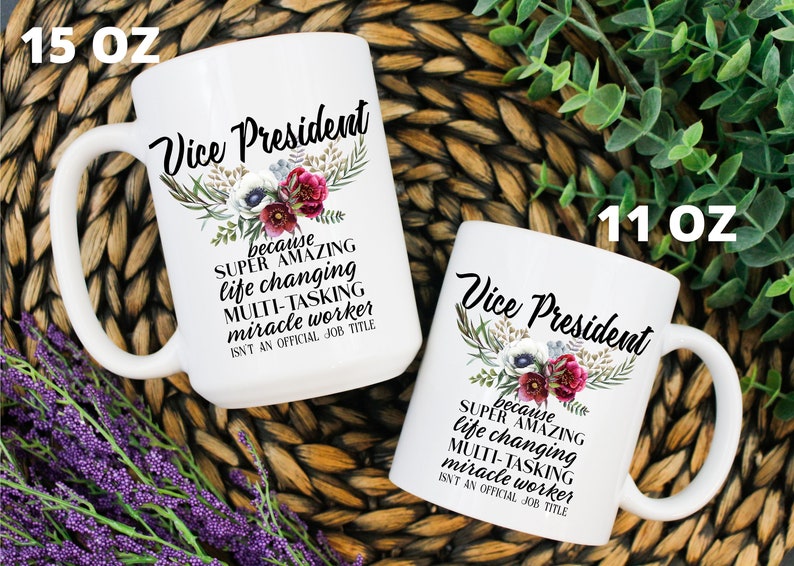 Vice President Gift Mug for Women for Organization Company L Etsy