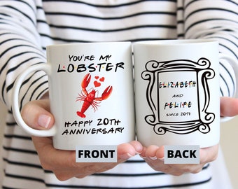Funny 20th Anniversary l You're My Lobster Mug l You're My Person Cup l Twenty Year Anniversary l Personalized Husband, Wife Gift Idea
