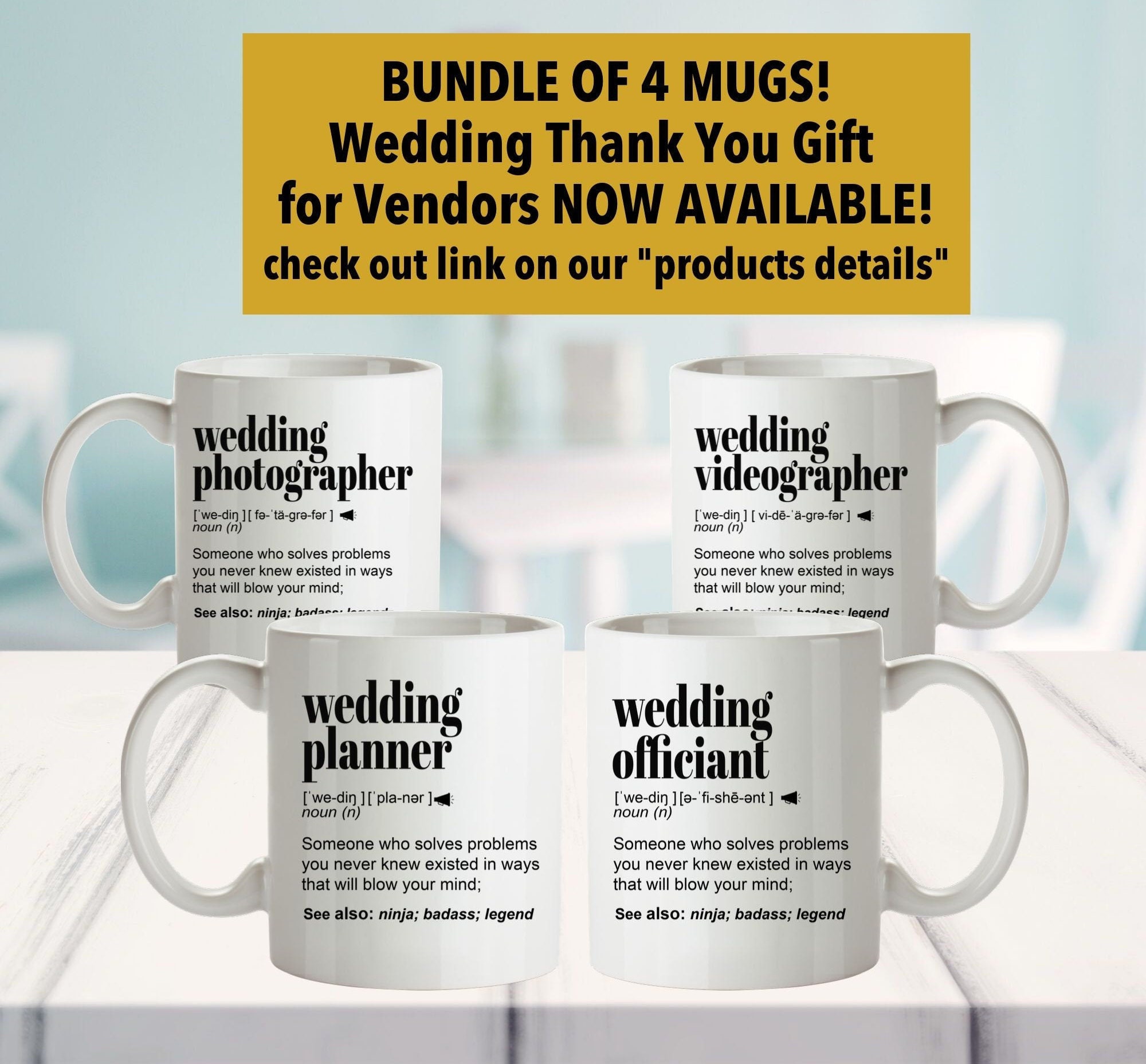 Wedding Photographer Thank You Gift Mug For Women and Men Etsy
