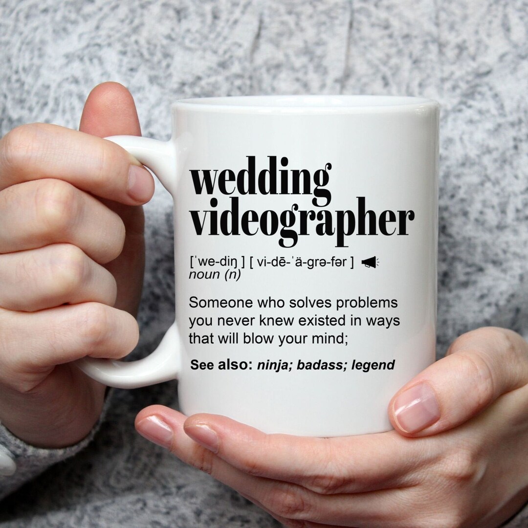 Wedding Videographer Thank You Gift Mug for Men and Women Etsy
