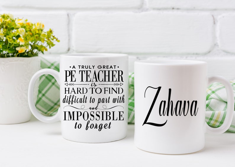 Best PE Teacher Gift Mug for Men and Women Gym Teacher Gift Etsy