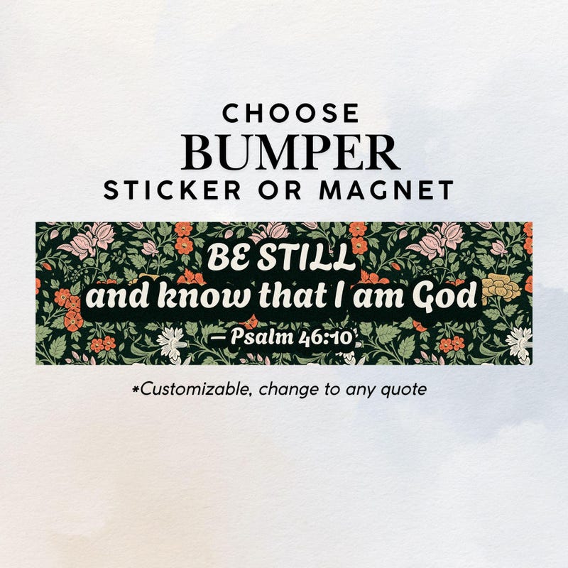Scripture Bumper Stickers - Etsy