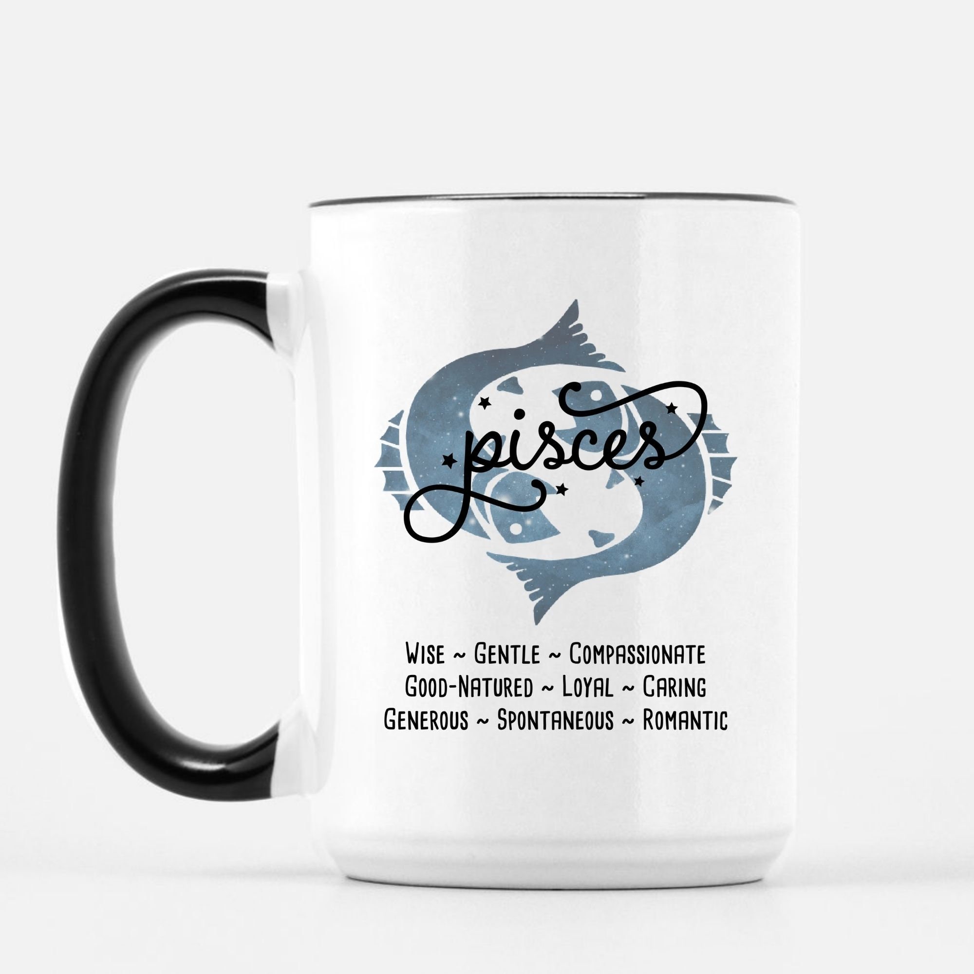 Tasse Zodiaque Poissons 325 Ml - Cadeau Astrologie - Céramique Qualité