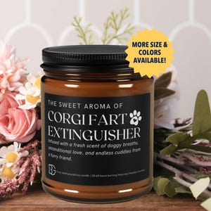 Corgi Gifts for Corgi Lovers Funny Pet Candle New Puppy Owner Corgi Mom Mothers Day Unique Candle Parent Dog Lover Cozy Pet Humor Gift Women
