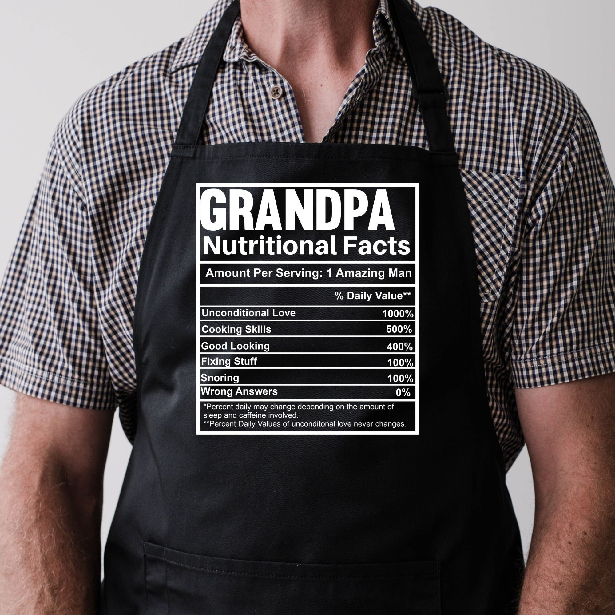 B Paper Regalo per il Nonno - Grembiule Eco Nonno ai fornelli