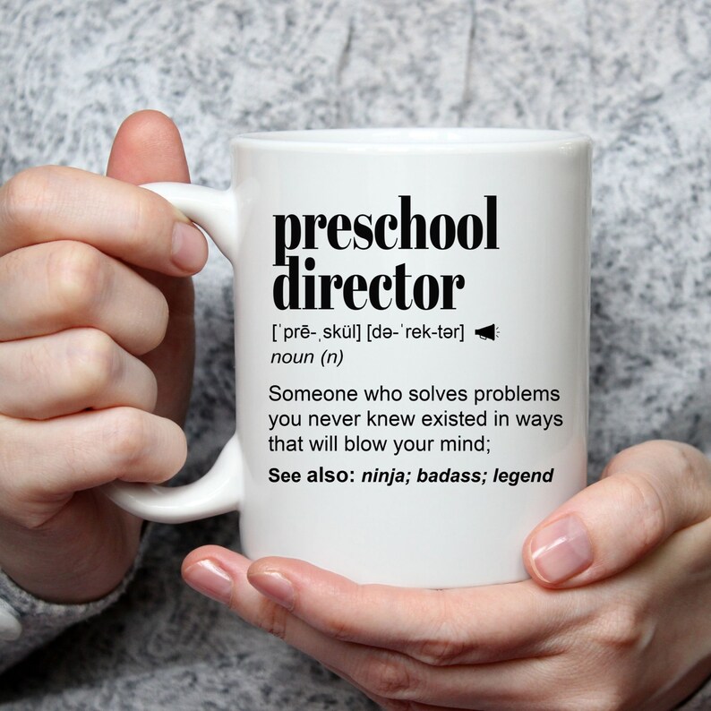 Preschool Director Gift Mug Daycare Teacher For Birthday Etsy