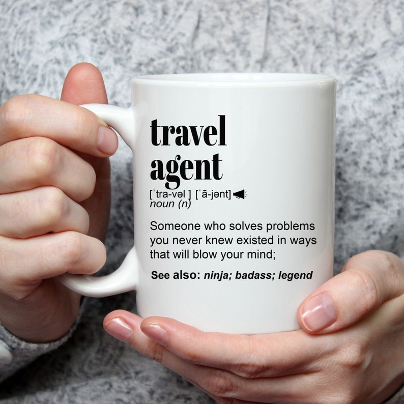 Travel Agent Gift Mug L Client Giveaway Gift Idea L for Etsy