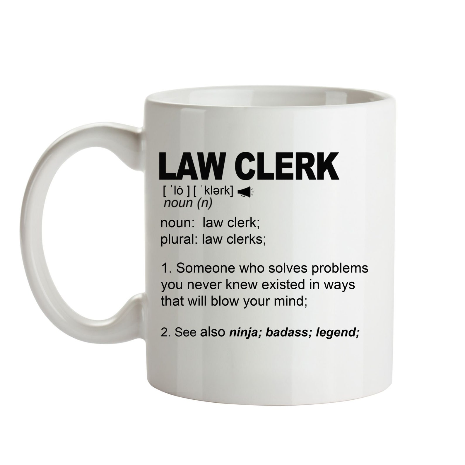 Funny LAW CLERK Gift Mug for Men and Women l For Birthday Etsy