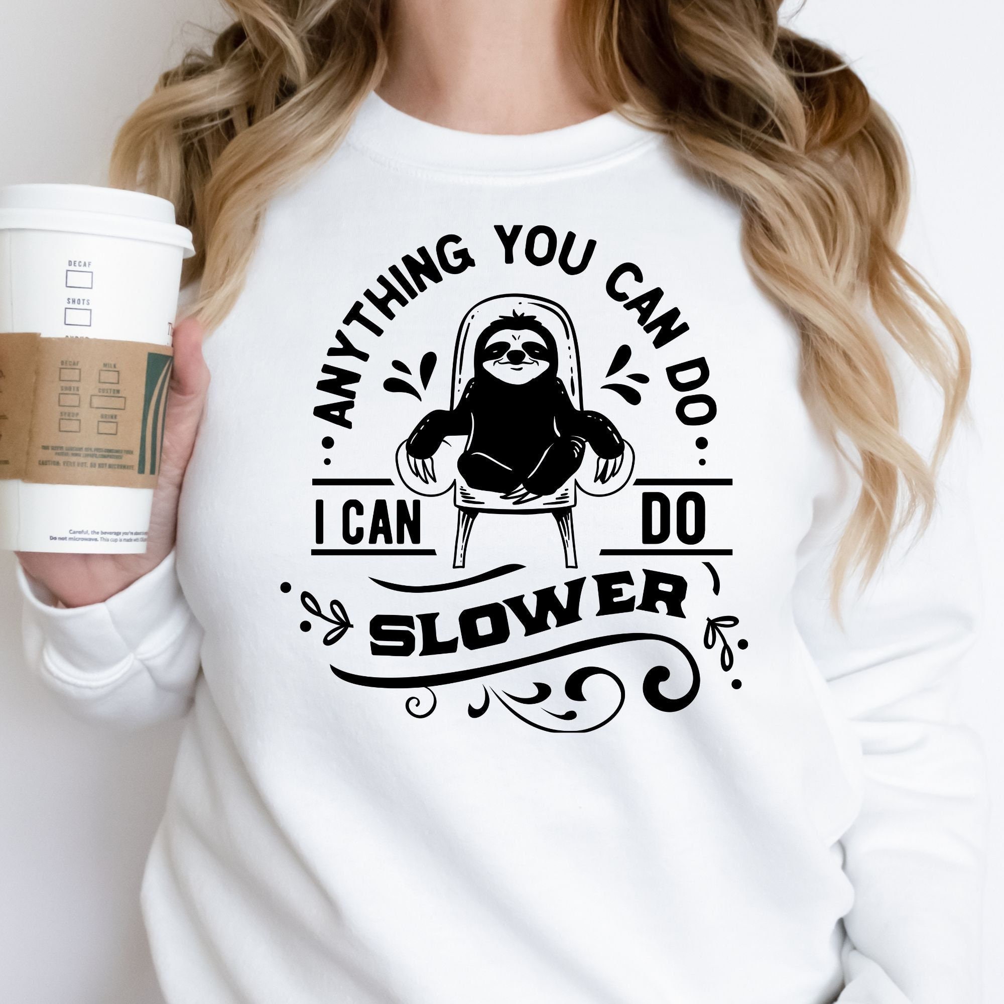 Discover Funny Sloth Lover Sweatshirt l Lazy Sloth Shirt l Spirit Animal Sloth Hoodie l Cute Tees