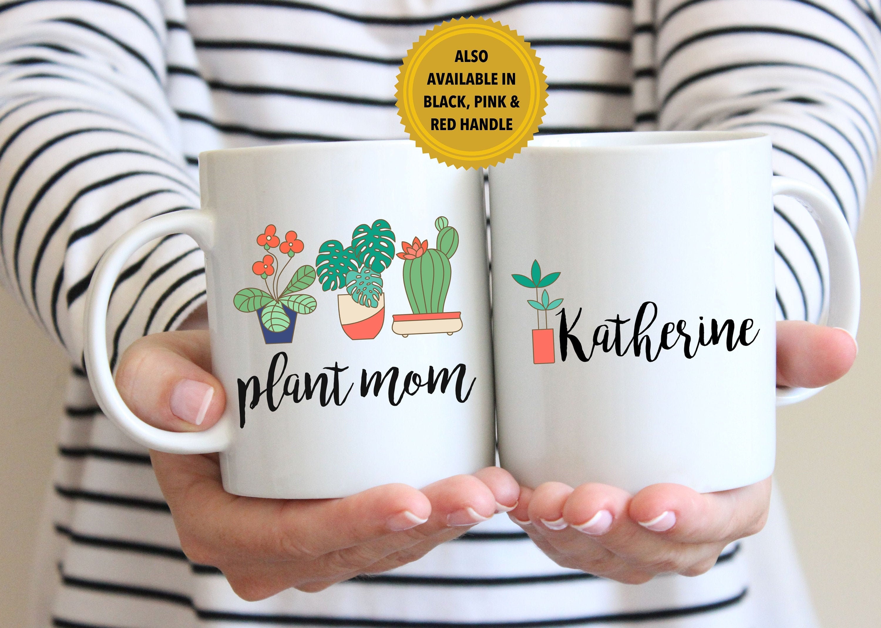 Personalized Plant Mug Plant Lover name Mug Plant Lady Mug Plant Mug Plant Mom