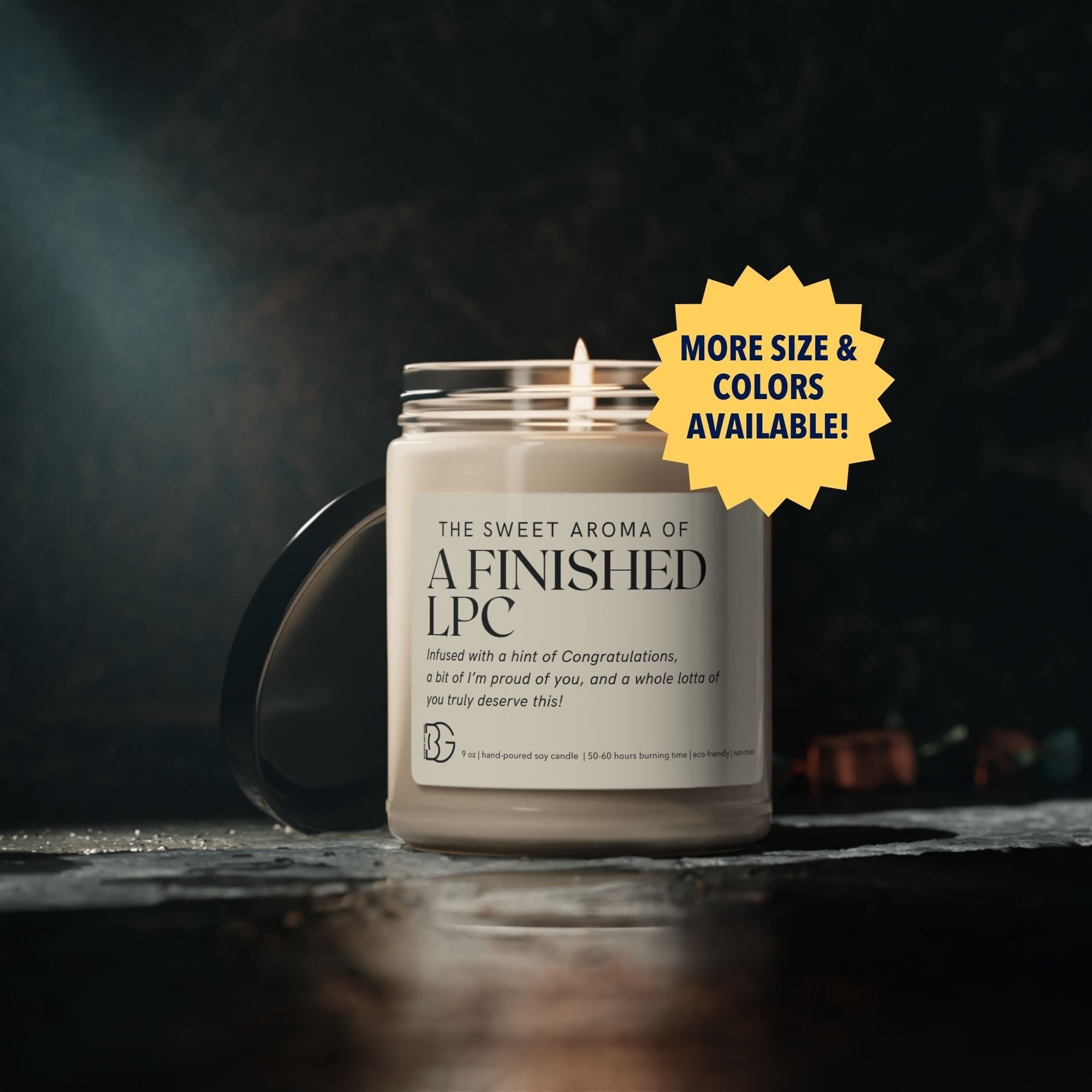 LPC Graduation Gift, LPC Grad Gift Smells Like Candle, Licensed Professional Counselor Soy Candle, LPC Degree, Clinical Counselor Gift Her