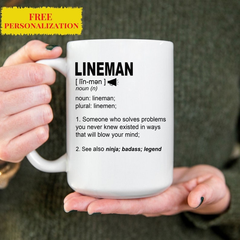 Best Power Lineman Gift Mug for Women and Men for Christmas Etsy