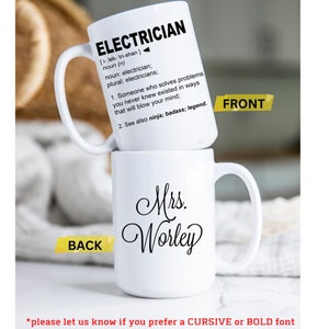 Mug électricien Mug Café 'Electrician - Backbone Of America
