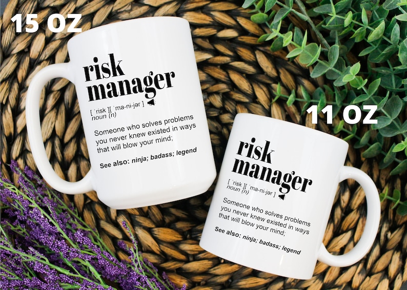 Funny Risk Manager Gift Mug L for Women and Men L Etsy