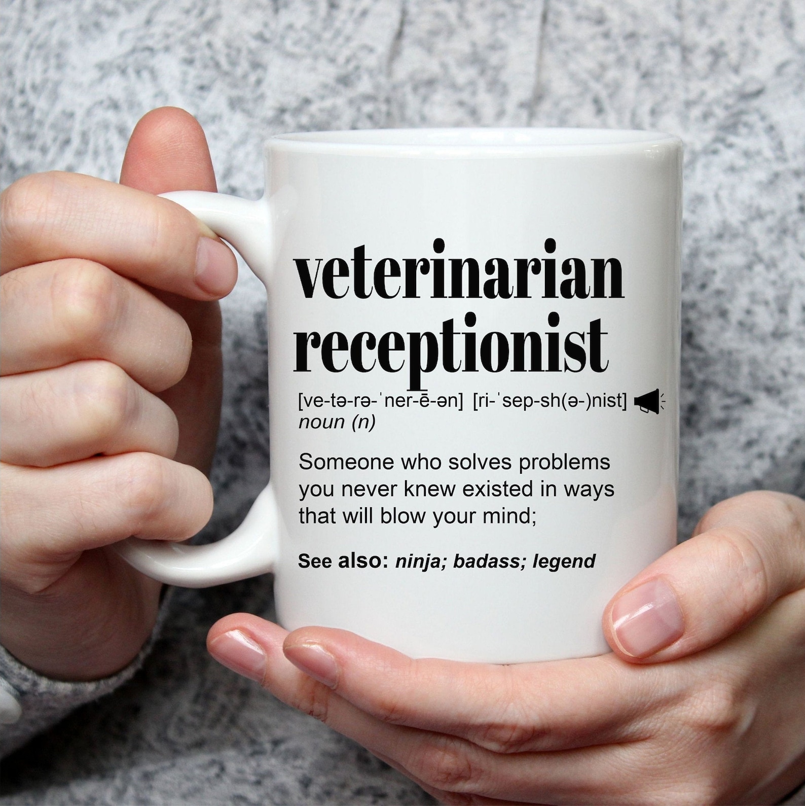 Funny Veterinarian Receptionist Gift Mug l For Women and Men l Etsy