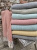 Warm, colourful throws or blankets, made from 100% recycled Cotton 150cm X 130cm 