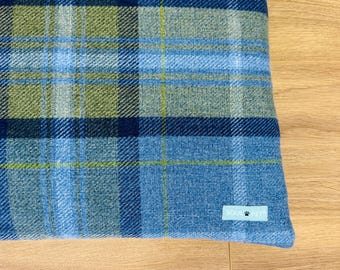 Soulpet Blue Check Dog Mats Beds Covers & Inners