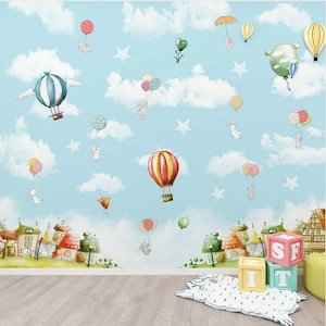 Kids Room Wallpaper | Peel and Stick Babies Room Mural | Wall Decor for Home, Nursery, Kids Play Area.