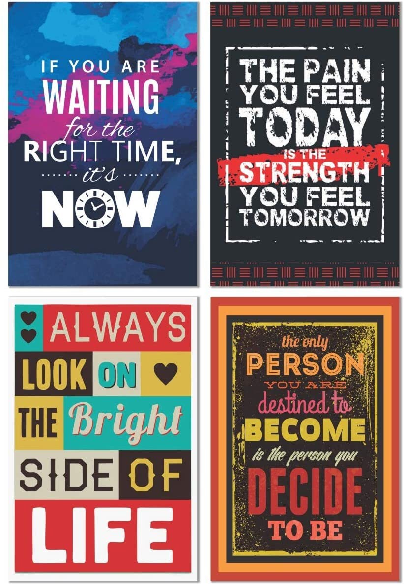 Inspirational Wall Poster Set 45 Cm X 30 Cm X 2 Cm pack of Etsy UK