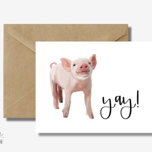 Quirky Piggy Retirement Card for Congratulations Gift or Personalized Piggy Bank, Kid Piggy Bank, Custom Piggy Bank, Work Anniversary