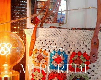 Vintage crochet handbag