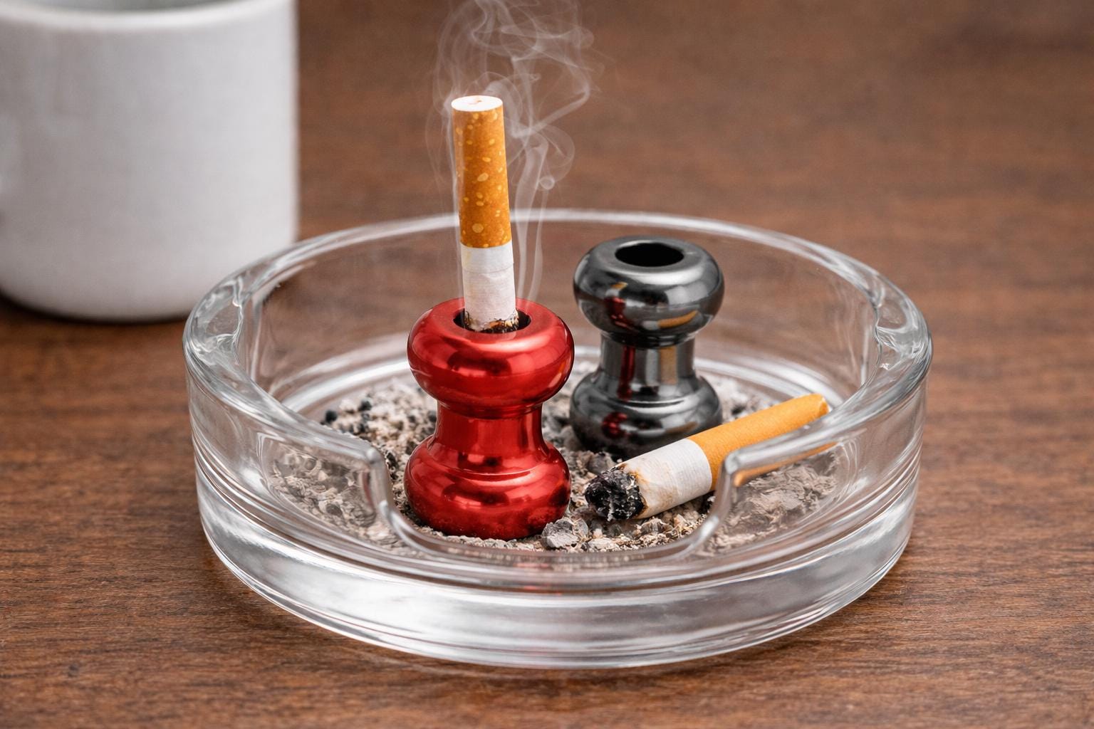 Pack of 2 Metal Cigarette Snuffer Extinguishers – Random Colors – Compact  Ashtray Accessory