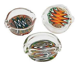 Aceite de Vidrio Miel Aceites Esenciales Dish - Colores Mixtos y Diseños - 2"x 1"