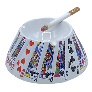 Playing Cards Poker Cigarette Ashtray