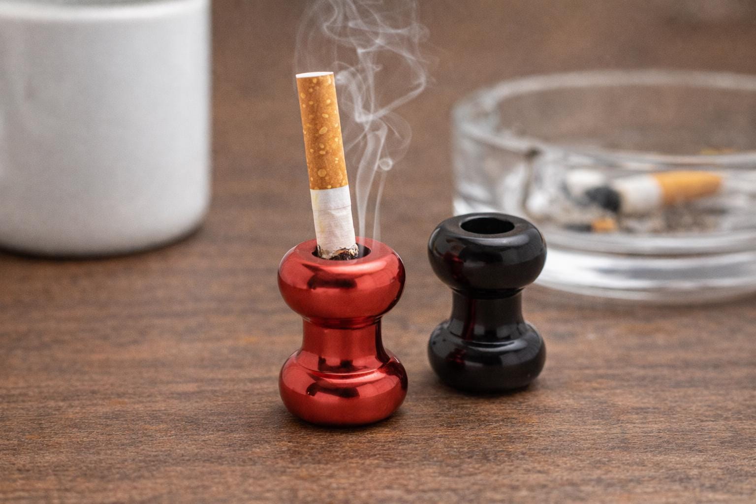Pack of 2 Metal Cigarette Snuffer Extinguishers – Random Colors – Compact  Ashtray Accessory