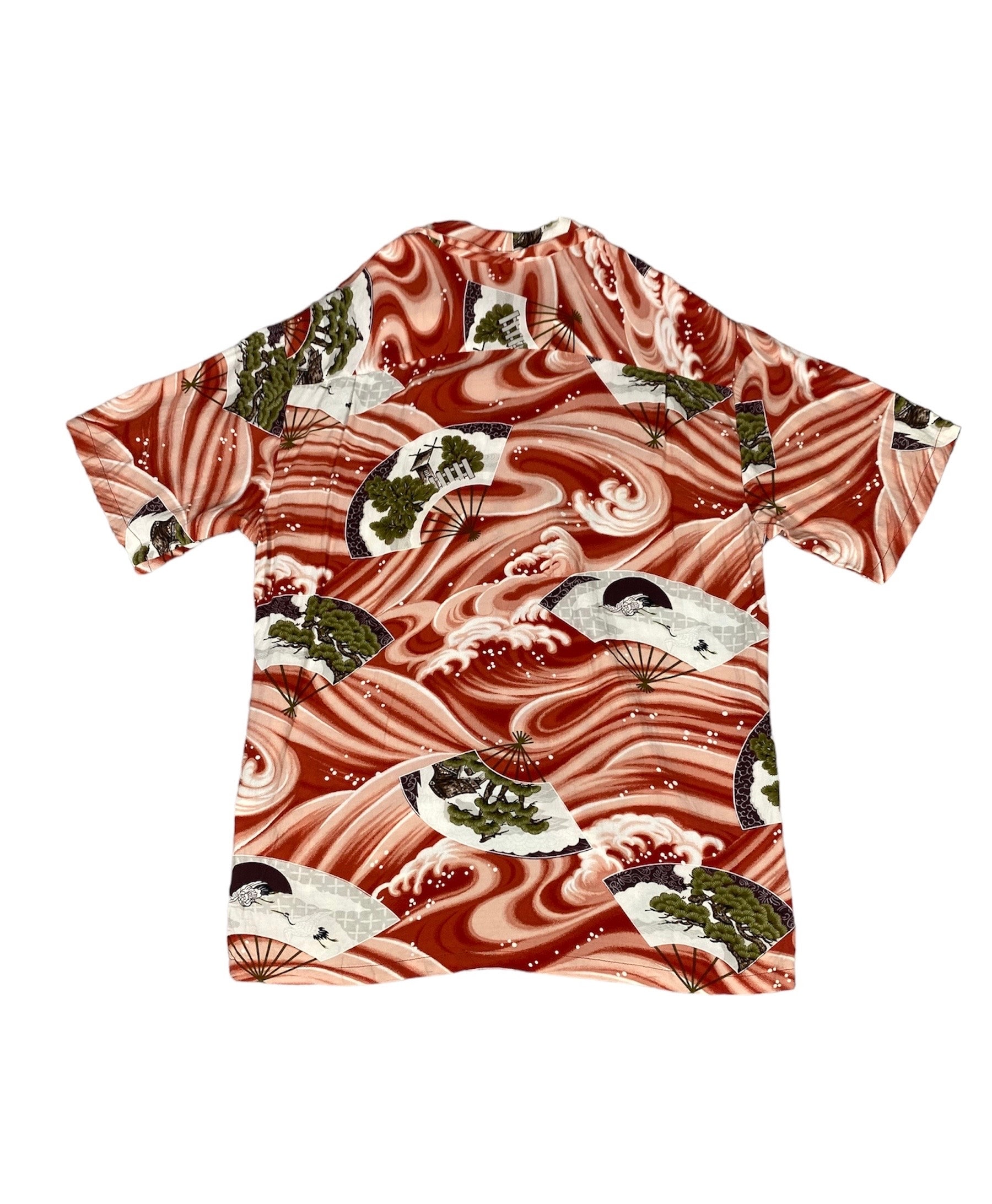 Vintage Made in Hawaii Black Iolani Aloha Shirt SZ L – The