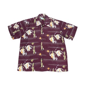 Vintage Aloha King Smith Sun Surf Hawaiian Silk button Shirt