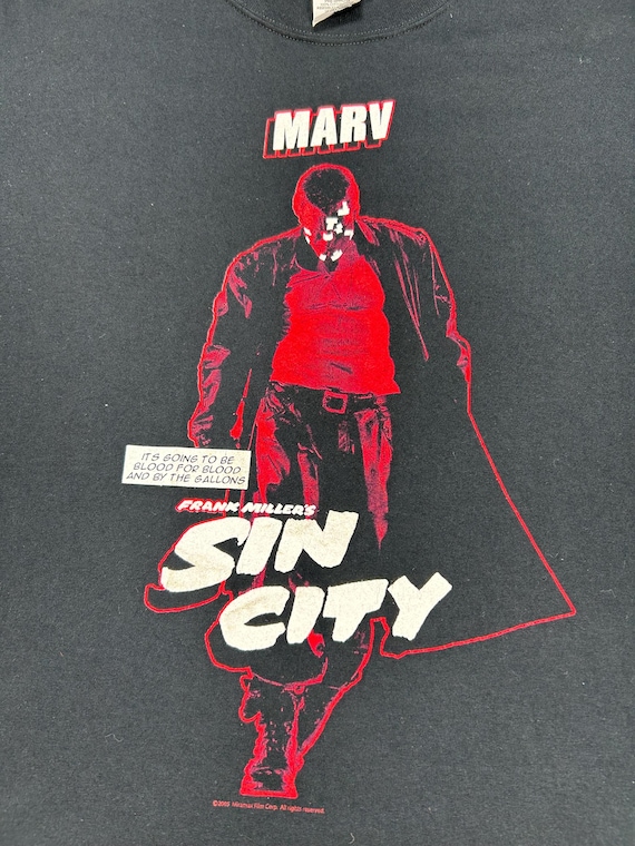 ヴィンテージ 00年代映画「シン・シティ」フランク・ミラーズ Tシャツ 