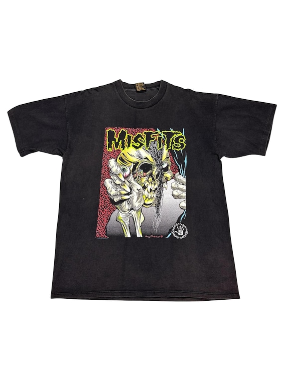 Vintage 90's Misfits Pushead Band T-shirt Saiz XL - Etsy