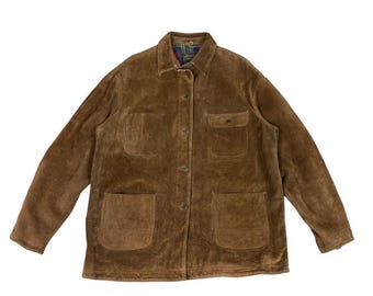 Vintage Polo Country Ralph Lauren Suede Leather Jacket