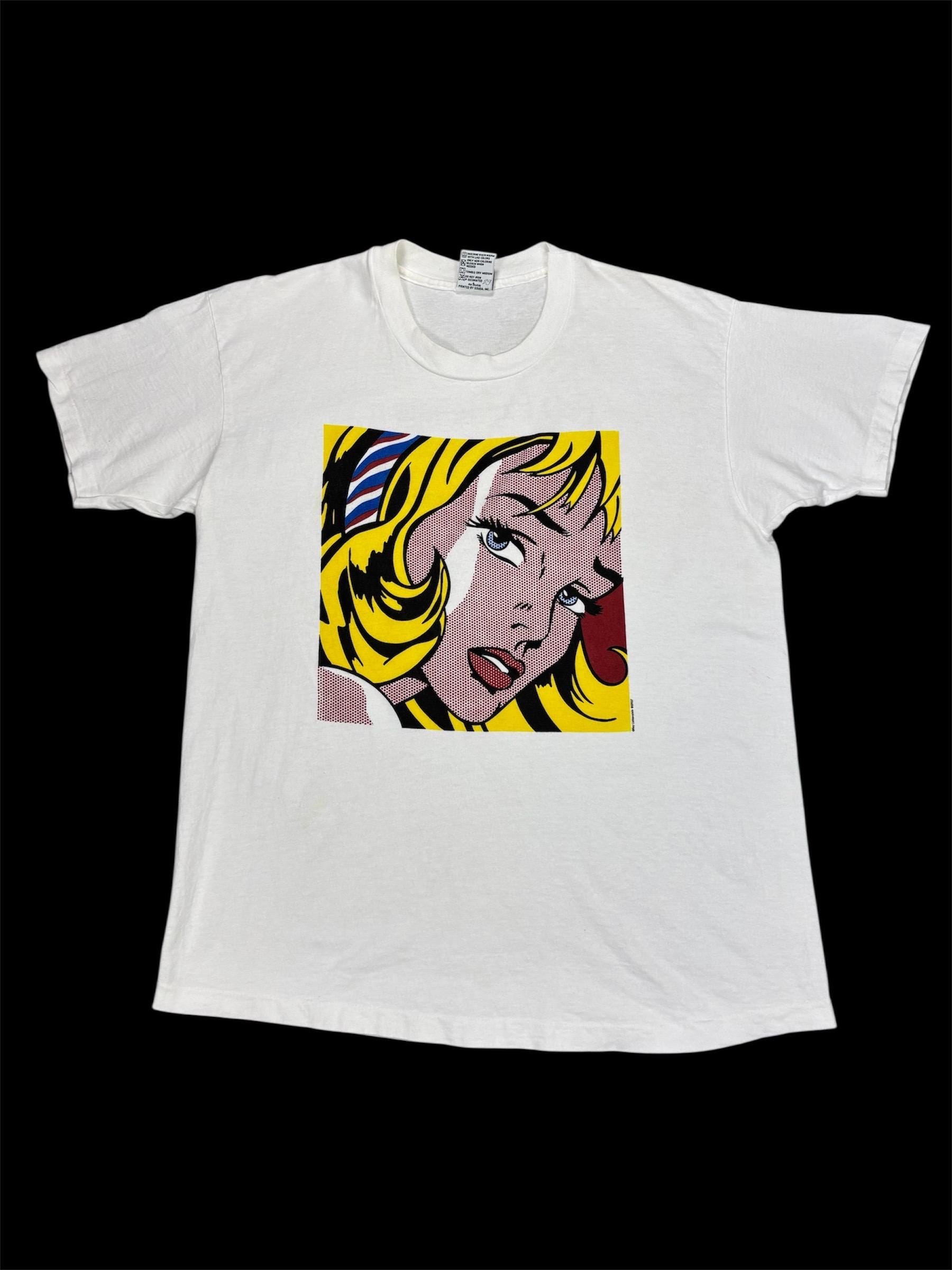 Quadro Moderno Girl with Hair Ribbon Tributo Roy Lichtenstein