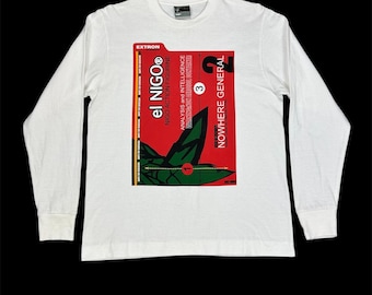 Vintage 90s BAPE X Stash Hanes T-shirt: Japan Streetwear, Size M