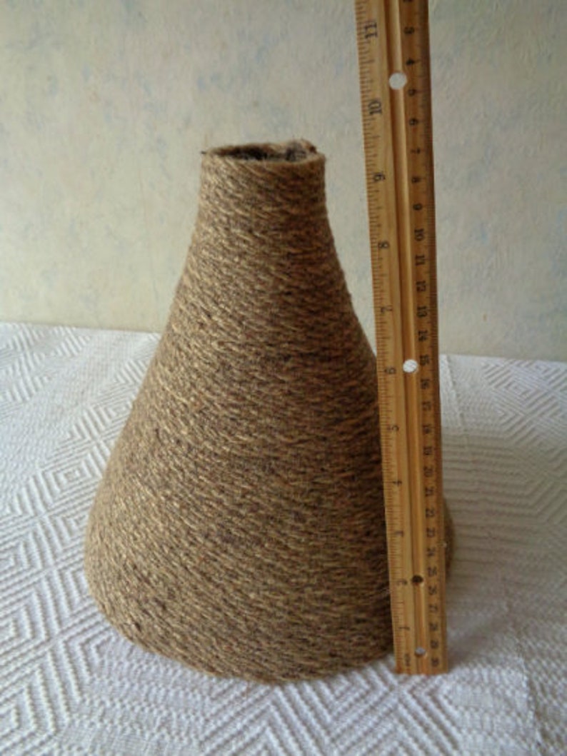 Tropical pendant light Rope Light Shade 8'' Small Etsy