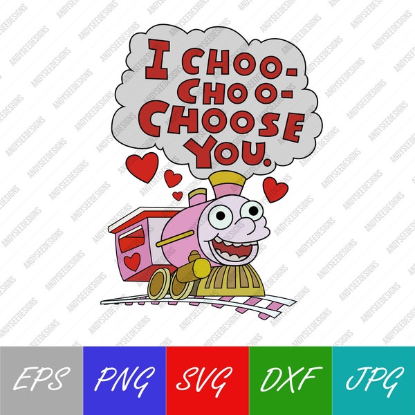 I Choo Choo Choose You Card Printable Etsy