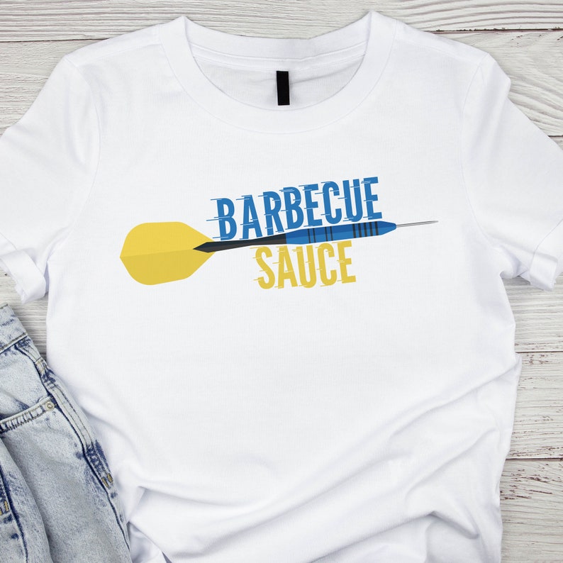 Ted Lasso Quote Barbecue Sauce With Dart Vector Digital Etsy