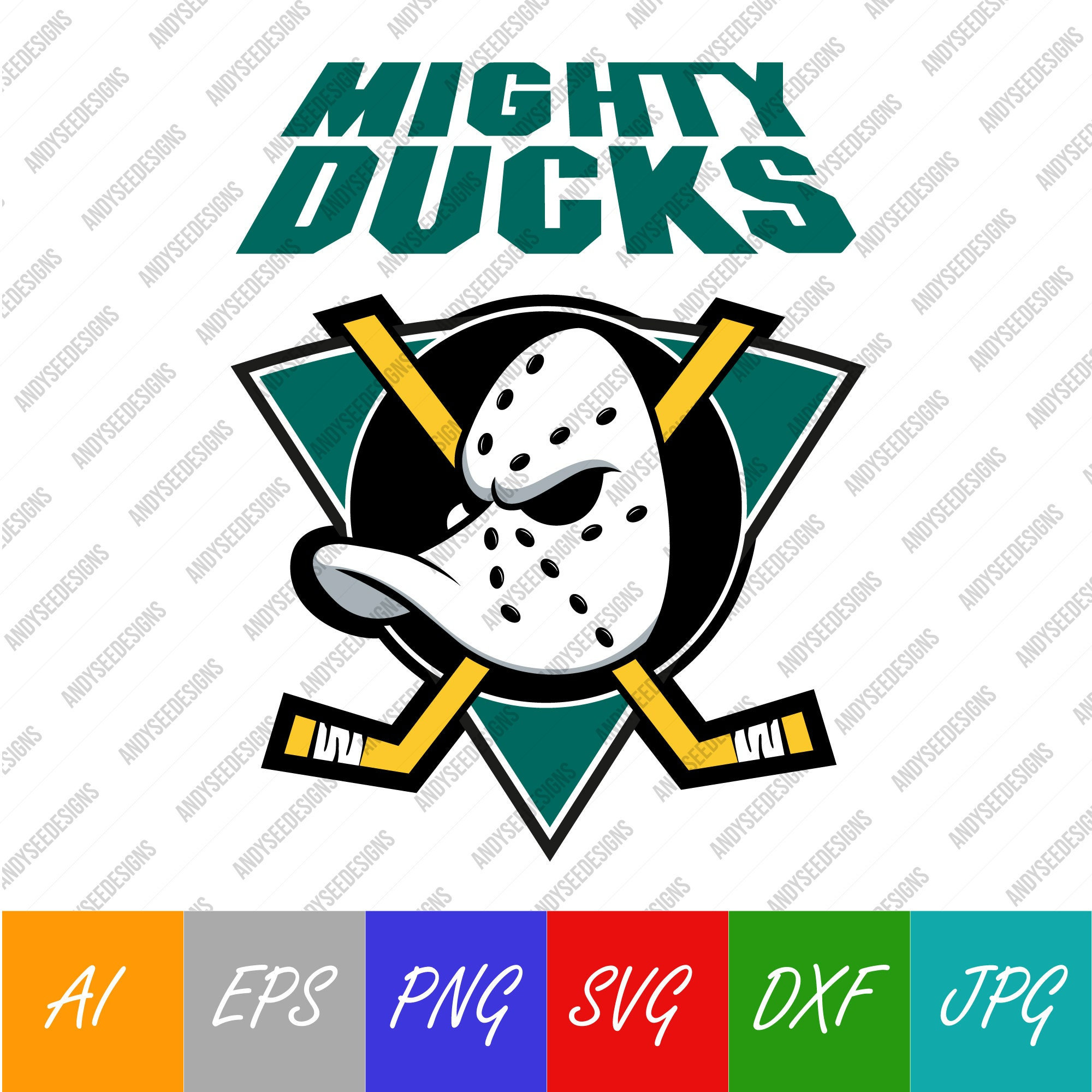 Mighty Ducks Golduck Sticker – Mike Rodriguez Graphics