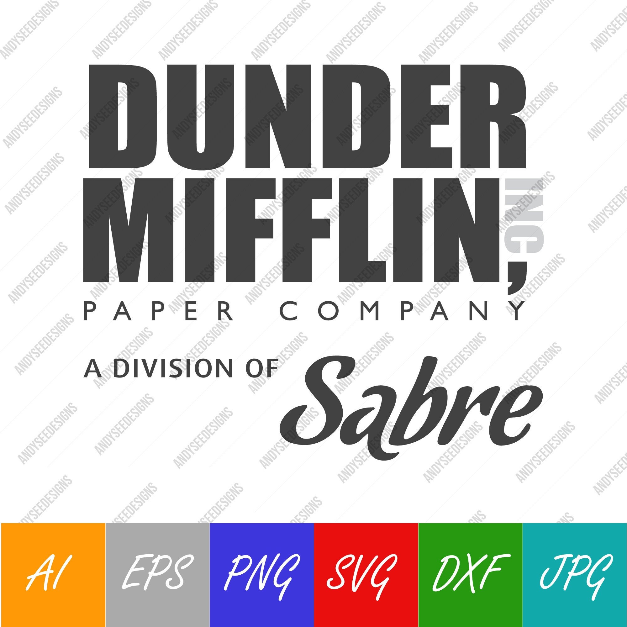 Dunder Mifflin Paper Company The Office Wood Sign 6" x 6" NEW