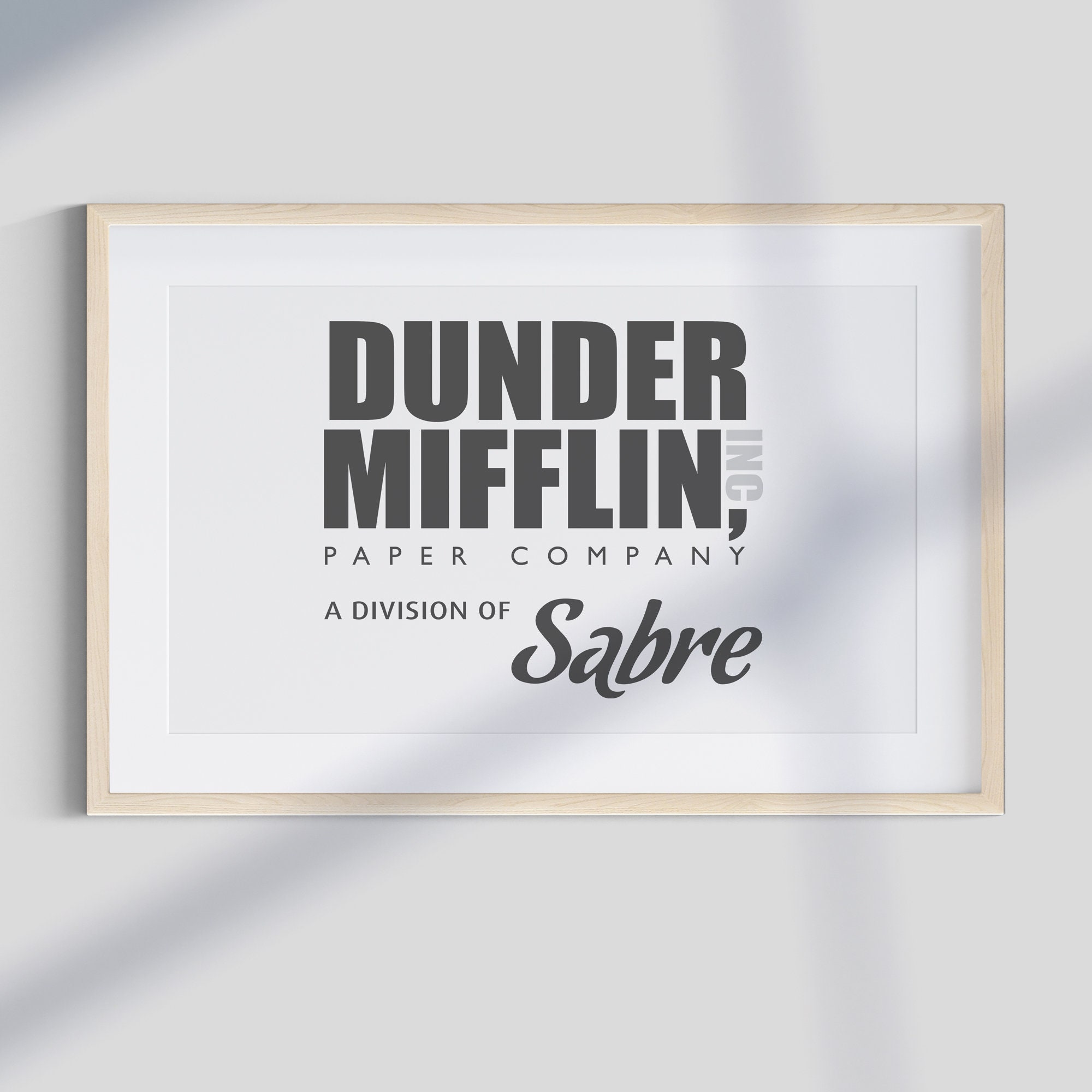 Dunder Mifflin Logo Poster in 2023