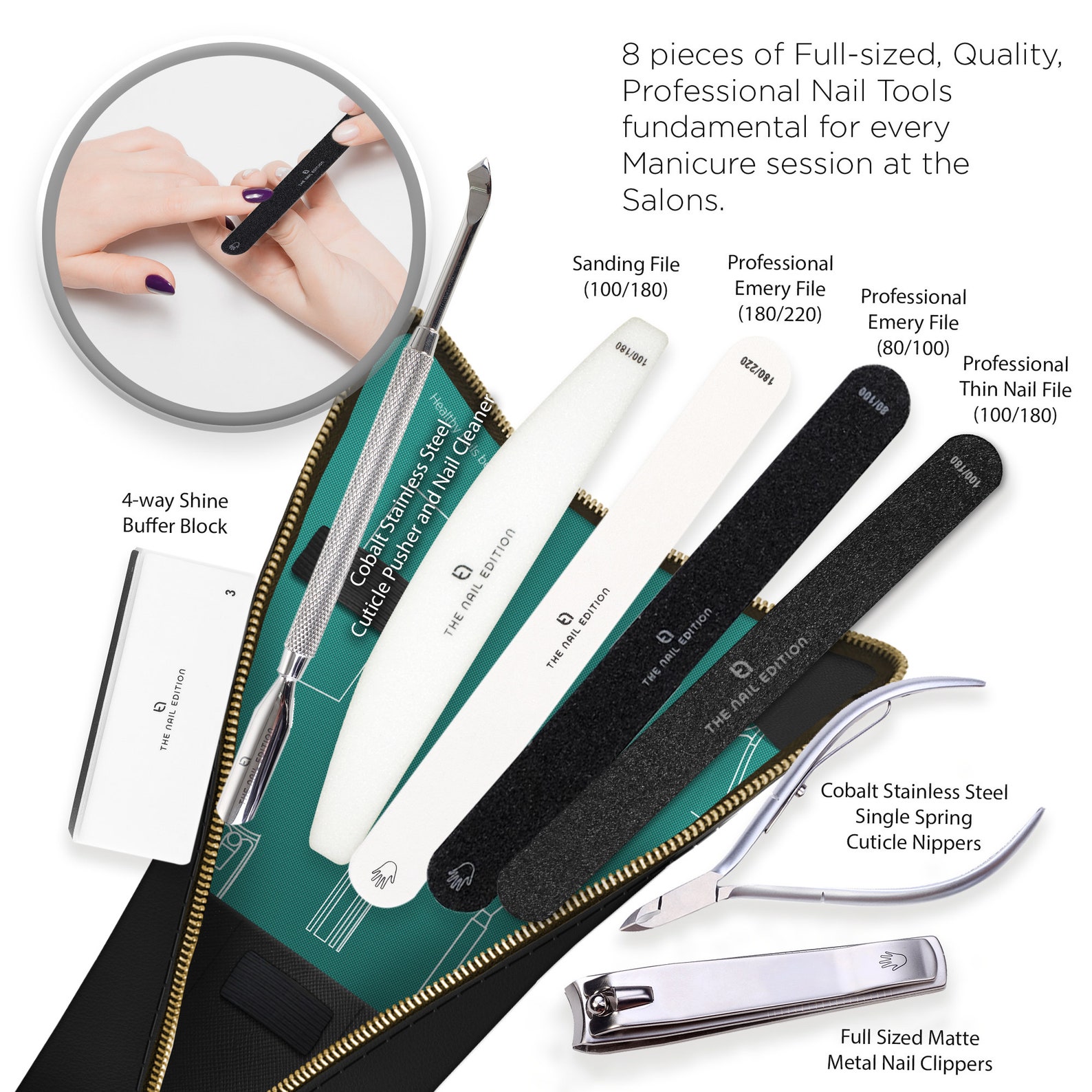 PROFESSIONAL MANICURE KIT. Personal Nail Kit. Nail SalonGrade Etsy