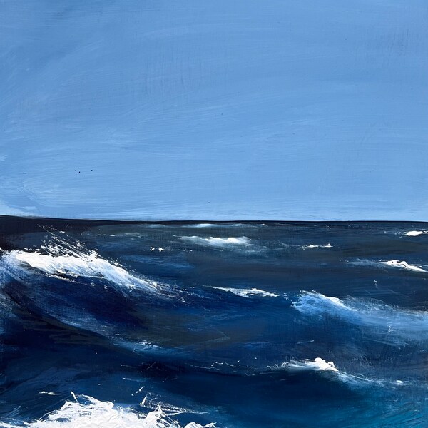 Sailing Across The Atlantic original painting by landscape artist Sarah Evans